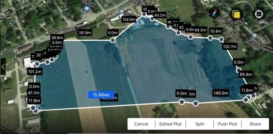 Автоматический запрограммированный дрон для опрыскивания полей с 360° двухцветным светодиодом